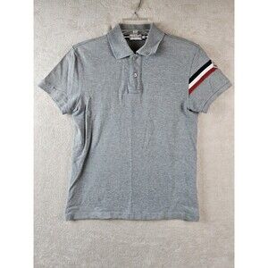 Moncler Short Sleeve Polo Shirt Grey Size S